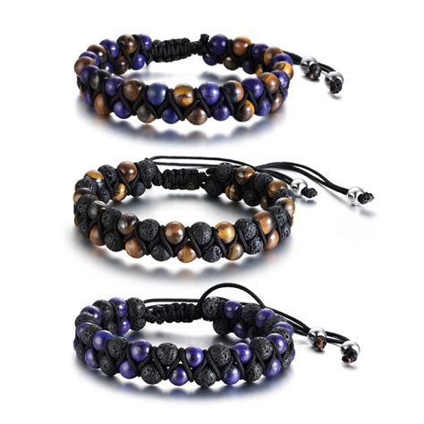 Unique Adjustable Beaded Bracelet For Men