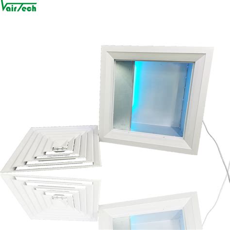 Try our filtered air system to help clean the air as it enters the room from your ceiling air diffuser. China UV Sterilization 4 -Way Square Ceiling Air Diffuser ...