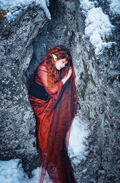 russian photographer akira katran gently elf in the winter winter rock stunning color