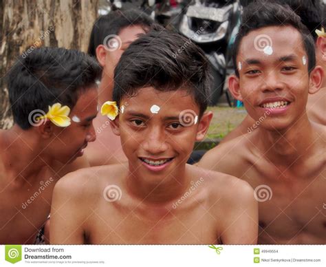Balinese Boys Editorial Stock Image Image Of Traditional