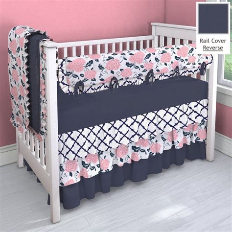 Sears has the best selection of crib bedding sets for your little one. Navy and Coral Pink 3 Tier Nursery Idea | Customizable ...