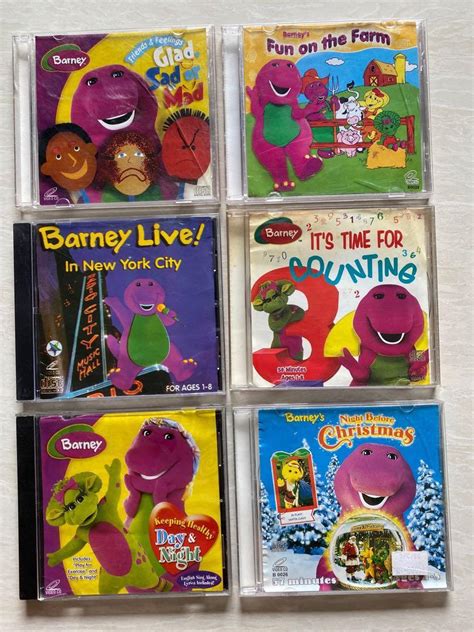 35 Pcs Barney Cartoons Dvd Music And Media Cds Dvds And Other Media On A89