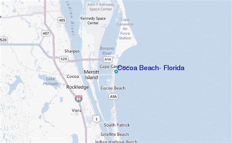 Map Of Cocoa Beach Florida Area