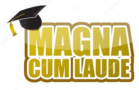 magna cum laude graduación signo ilustración diseño 2023