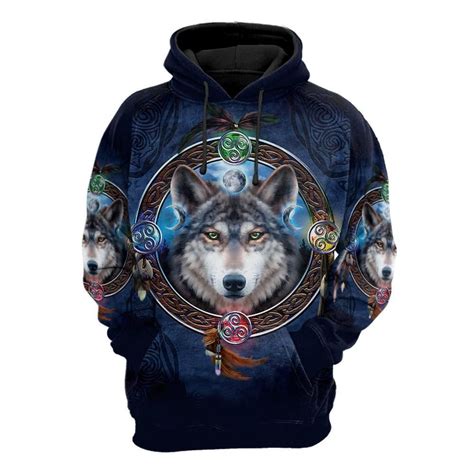 Celtic Wolf 3d Hoodie Teeruto