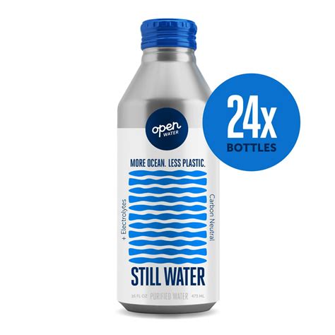 Open Water Still Bottled Water With Electrolytes In 16 Oz Aluminum