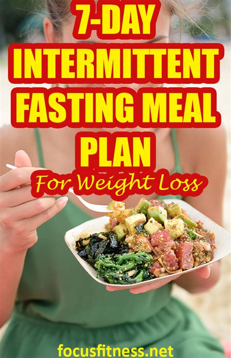 Awasome 7 Day Intermittent Fasting Meal Plan References Storyofnialam
