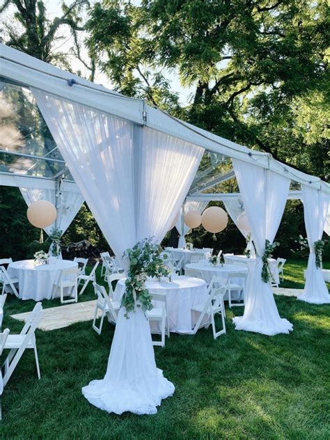 Wedding Engagement Tent Draping Elegant Event Lighting