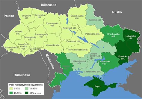 Ukrajina Postup Separatist Mapa Aktu Ln Cz