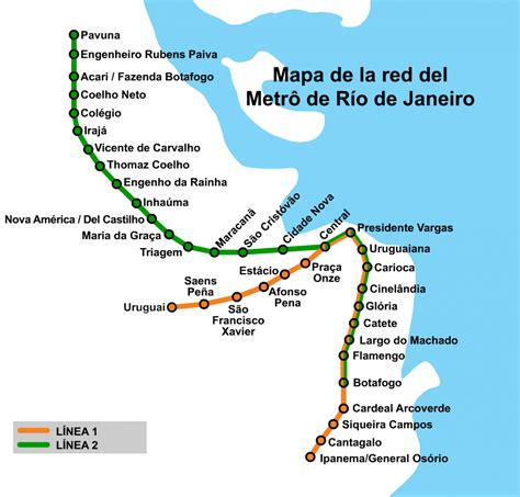 Rio De Janeiro Metro Map