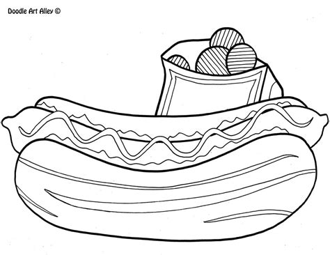 Coloring pages too coloring online. Food Coloring pages - Doodle Art Alley