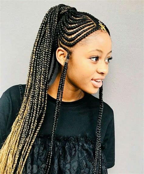 Pin by Merry Loum on Tresses africaines | Cool braid hairstyles