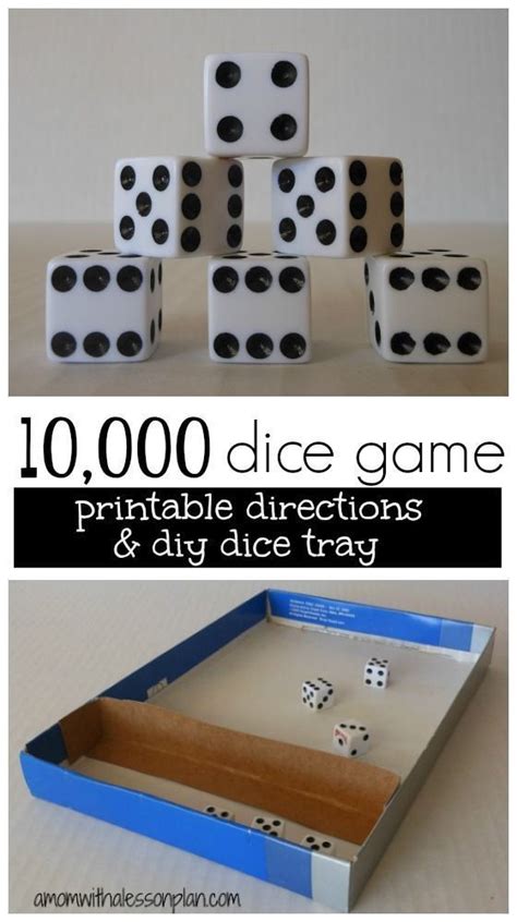 10000 Dice Game With Printable Rules Confience Meets Parenting