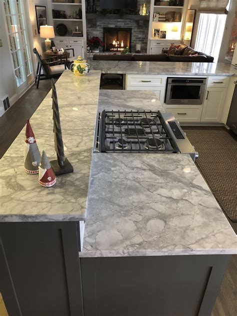 Super White Quartzite Countertops Fabricated And Installed By