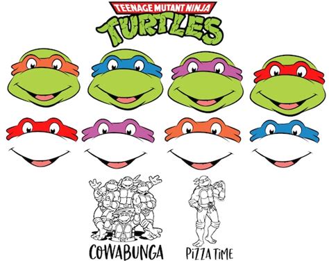 Ninja Turtles Svg 8 Ninja Turtles Cricut Files Birthday Boy Etsy