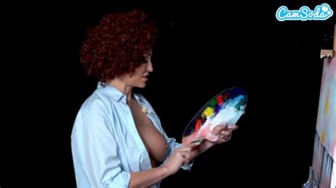 Big Tits Milf Ryan Keely Cosplay As Bob Ross Gets Horny During Painting Tutorial Xxx Videos