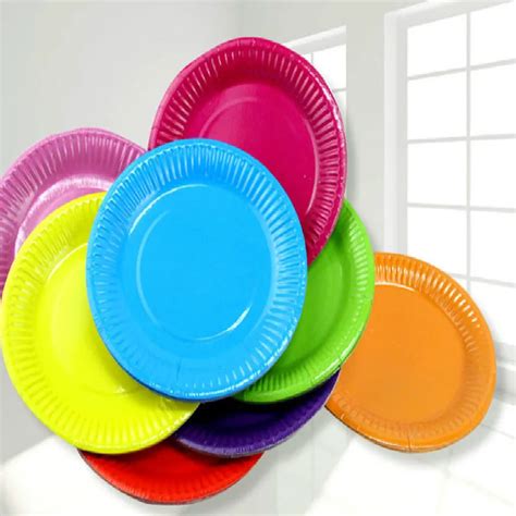 New 10pcslot Disposable Paper Plates For Disposable Party Tableware