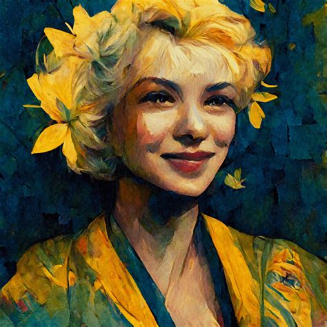 Marilyn Monroe Portrait By Van Gogh Raiart