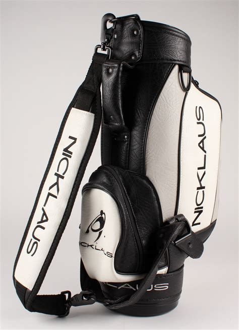 Two patriarchs and two golf legends speaking the same language: Jack Nicklaus Signed LE Career Highlight Stat Golf Bag (JSA ALOA) | Pristine Auction
