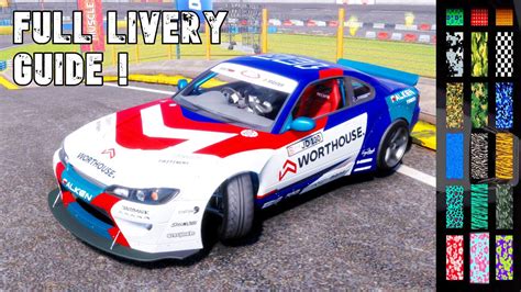 Full Livery Tutorial 130 Formula Drift S15 Worthouse James Dean