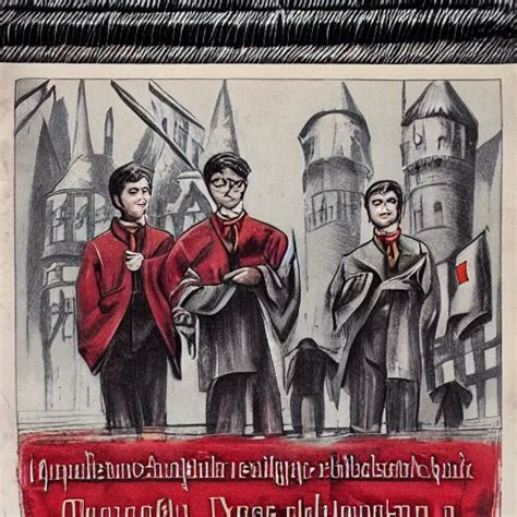 Harry Potter And Russian Soviet Revolution Colored Stable Diffusion