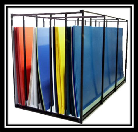 Horizontal Substrate Storage Rack Sign Shop Storage System From