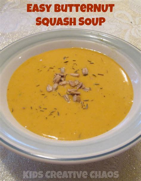 Easy Butternut Squash Soup Recipe Kids Creative Chaos
