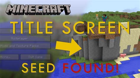 How The Minecraft Title Screen Seed Was Found Blockminecraft