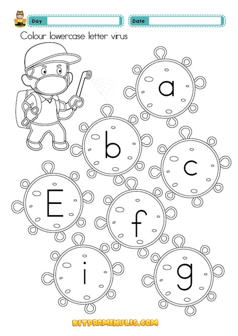 Uppercase And Lowercase Letter Worksheet For Preschool And Kid 4 Years