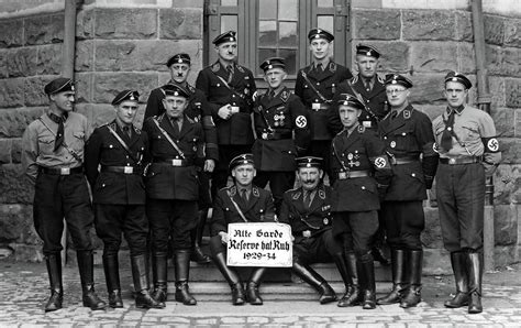 Allgemeine Ss Old Guard Wearing Their Kratzchen Photograph By Charles