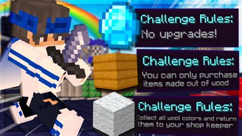 Recreating Hypixel Bedwars Challenges On Pika Network Youtube