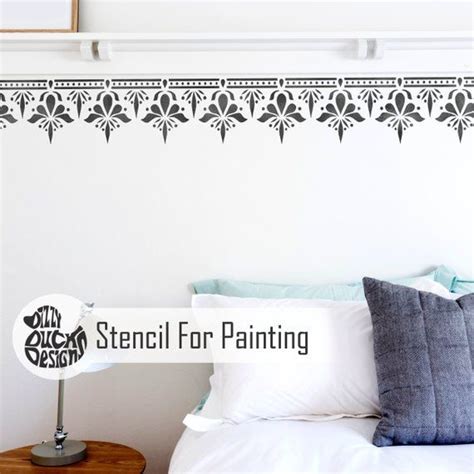 Wall Border Stencils For Painting Paint Wall Borders Wallpaper Border