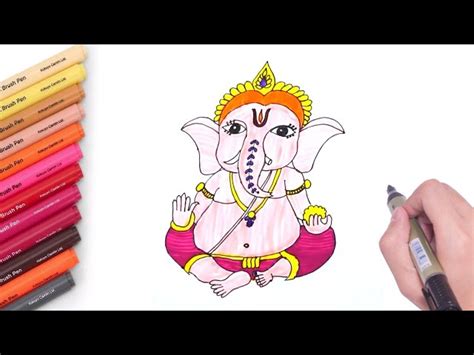 Ganesh Chaturthi Special Draw Cute Bal Ganesha Lord Ganesha