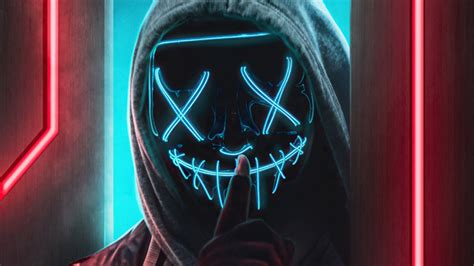 Ssh Mask Glowing Boy 4k Hd Artist 4k Wallpapers Images Backgrounds Photos And Pictures