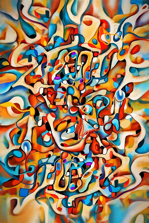 Large Abstract Art Print Colorful Wall Art Abstract Digital Etsy