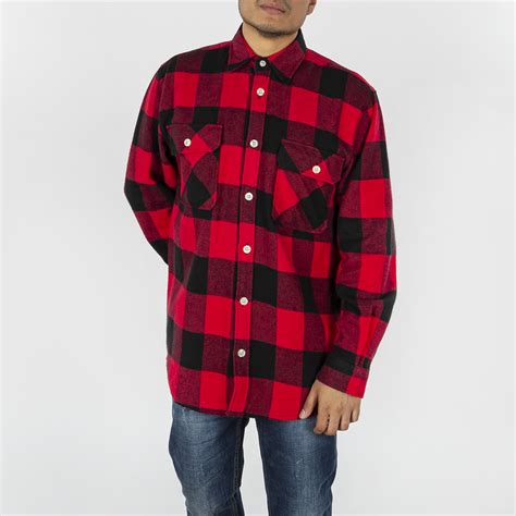 Rothco Extra Heavyweight Buffalo Plaid Flannel Shirt 4739 Red
