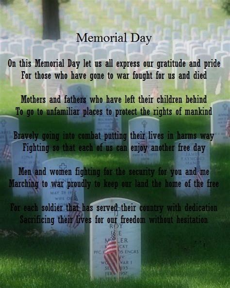 Best Memorial Day Poems Prayers Speeches With Quotes Images 2022
