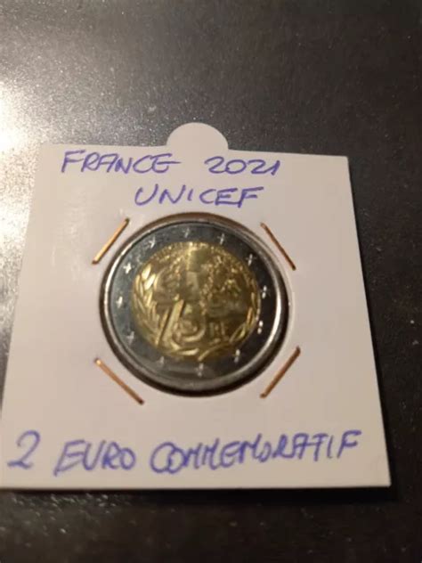 PiÈce De Monnaie De 2 Euro Commémorative Année 2021 France Tb Unicef