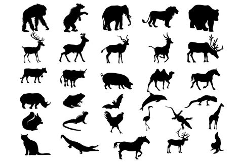 7 Best Images Of Printable Silhouettes Of Animals Ani