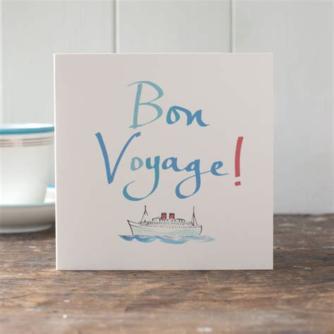 Bon Voyage Card By From A Place Of Wonder Bon Voyage Cards Cards Bon Voyage