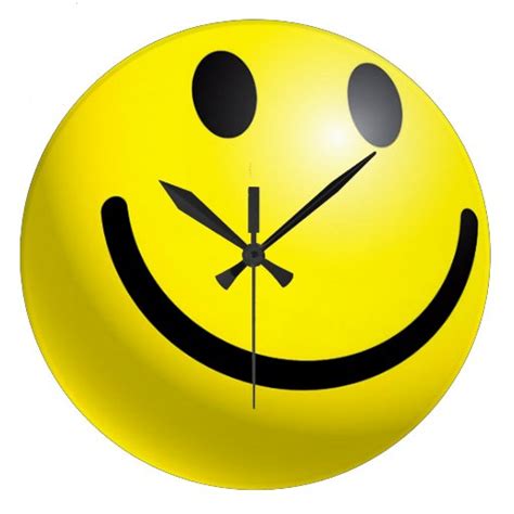 Smiley Face Wall Clock Zazzle