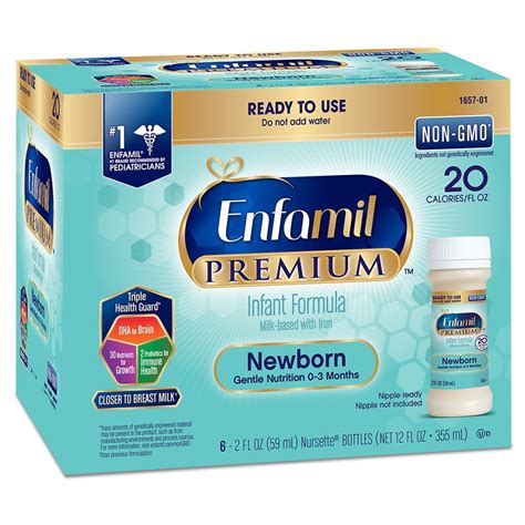 Enfamil Premium Newborn Baby Formula 20 Cal Ready To Use 2 Fl Oz