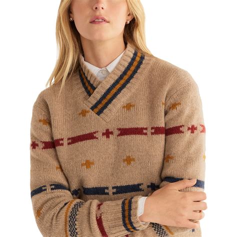 Pendleton Hallie Merino Graphic Sweater Womens Clothing