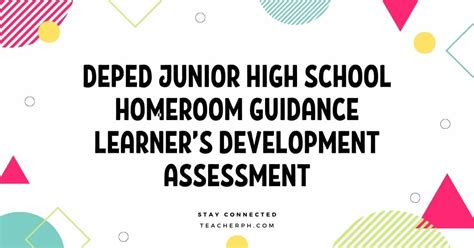 Deped Senior High School Homeroom Guidance Learner S Development Cce
