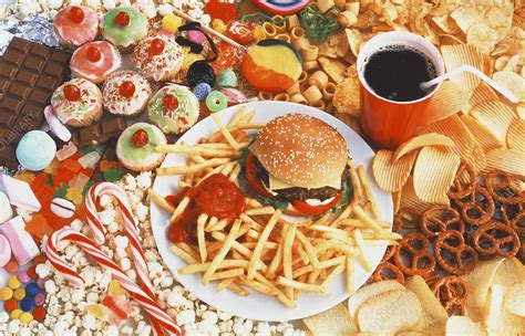 Assortment Of Unhealthy Foods Stock Image H1101272 Science Photo