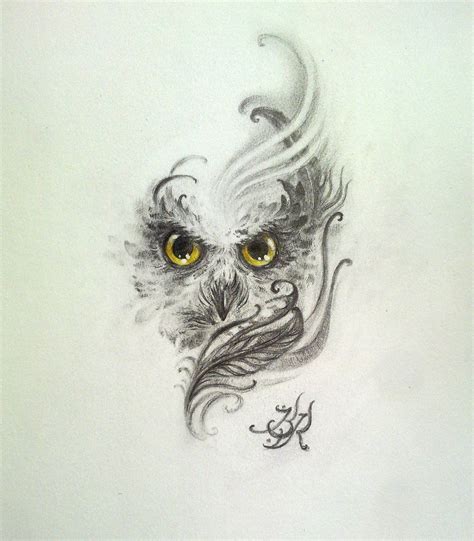 Owl By B1ackrain On Deviantart Owl Tattoo Small Owl Tattoo Drawings