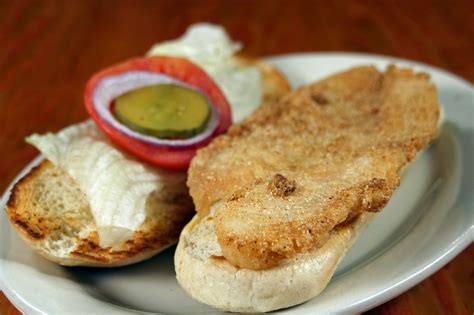 Afternoon or low tea is usually served between 3 and 5 pm. Catfish Fillet Sandwich. Lightly breaded catfish deep-fried and served on a fresh bun. | Food to ...