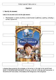 Tell us in the comment section! English worksheets: Ratatouille: describing a poster