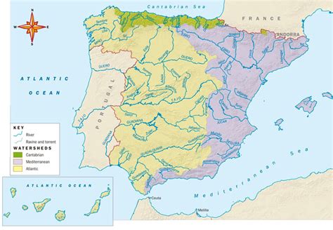 El Blog De Sexto Spain Rivers Relief And Coasts
