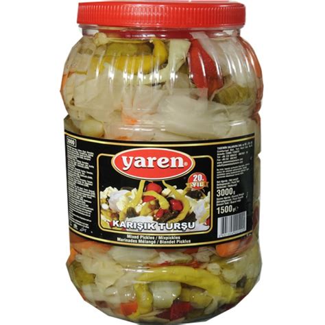Turkish Yaren Pickled Mixed Vegetable Karisik Tursu Gr Uk Turkishzone